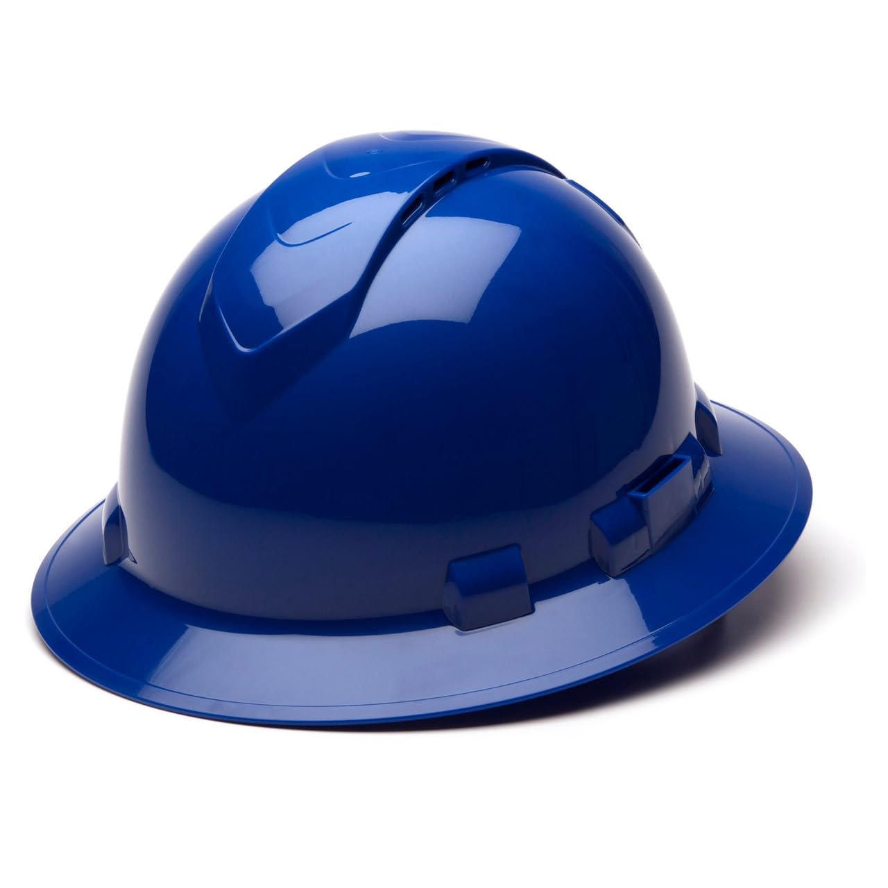 Texas America Safety Company Full Brim Ridgeline Hard Hat with 6 Point Knob Adjustment and Tote