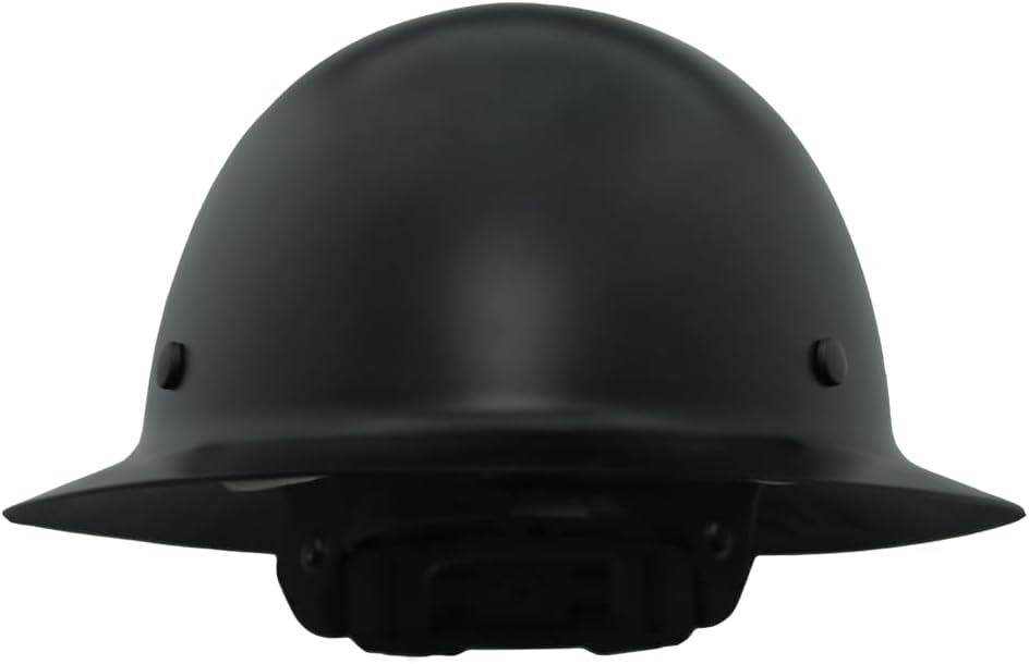AFP Fiber Full Brim Hard Hat | 6 Point Ratchet Suspension | OSHA & ANSI Rated | Hard Hats for Men | Premium Construction Helmets for Safety