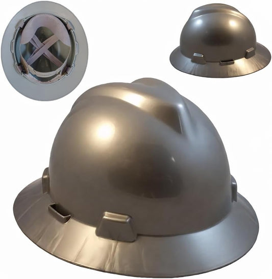 V-Guard with Staz On Suspensions Full Brim Hard Hats with Safety Tote