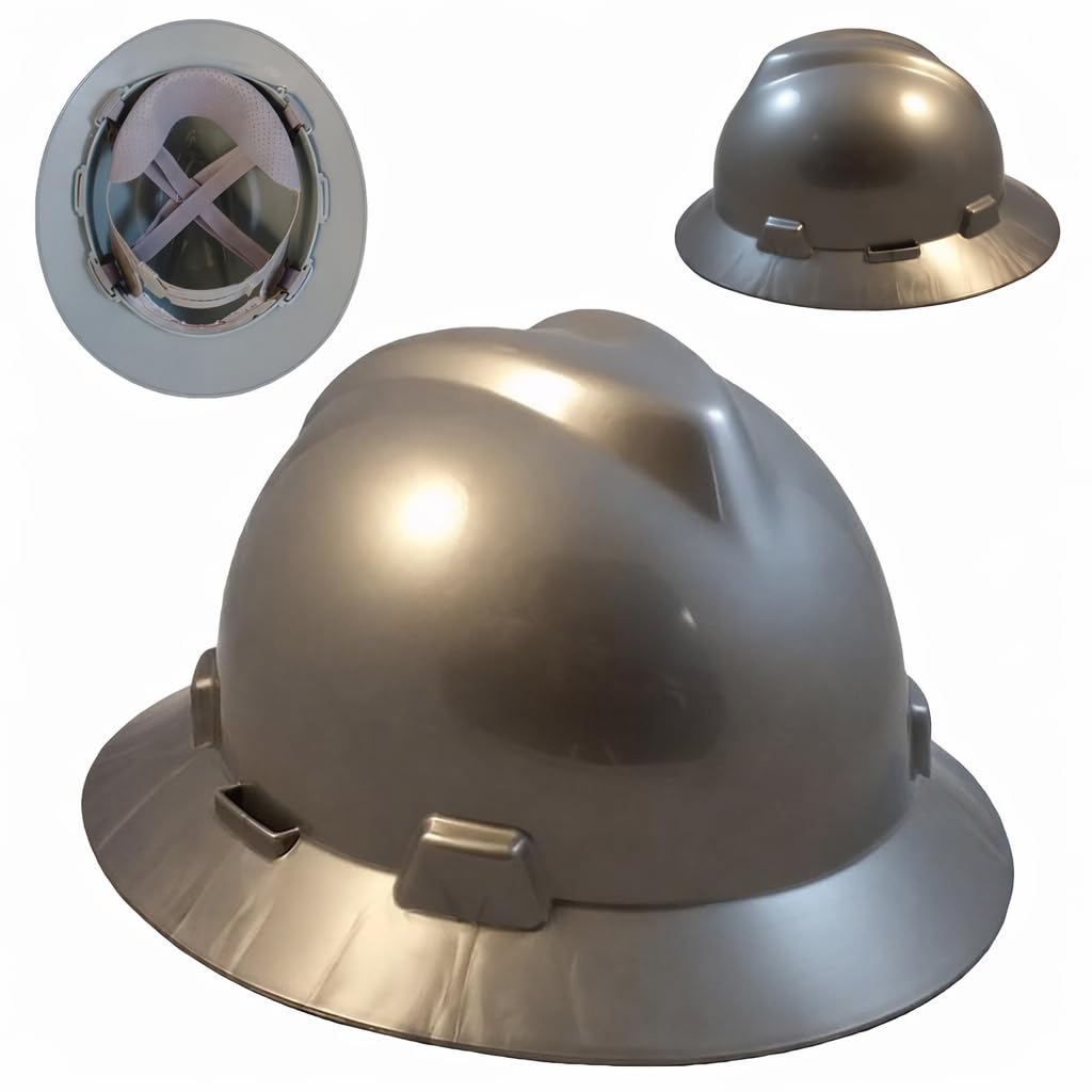 V-Guard with Staz On Suspensions Full Brim Hard Hats with Safety Tote