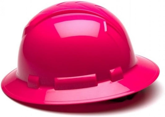 Texas America Safety Company Full Brim Ridgeline Hard Hat with 6 Point Knob Adjustment and Tote