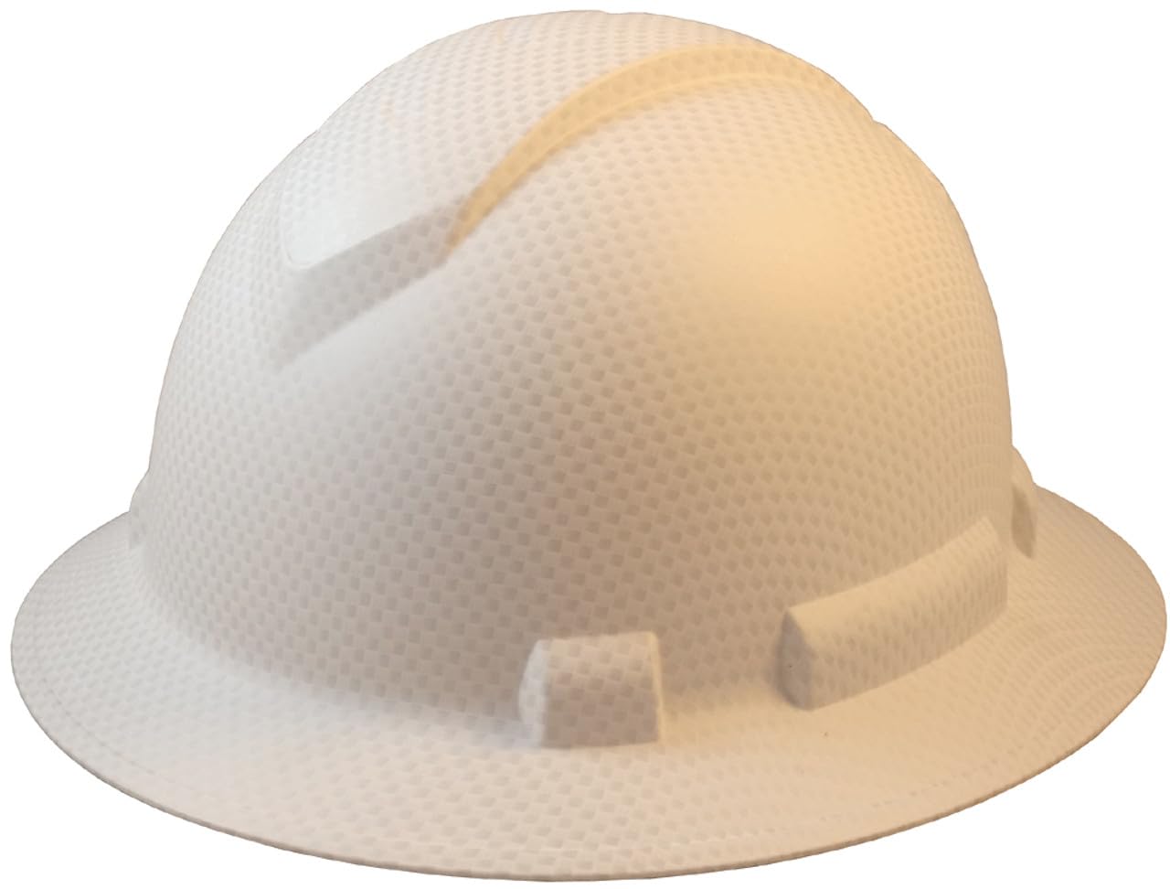 Texas America Safety Company Full Brim Ridgeline Hard Hat with 6 Point Knob Adjustment and Tote