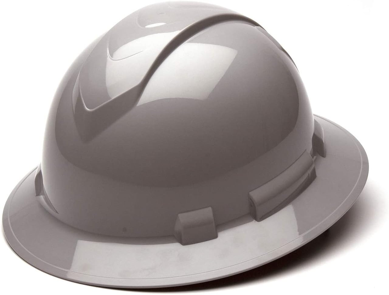 Texas America Safety Company Full Brim Ridgeline Hard Hat with 6 Point Knob Adjustment and Tote