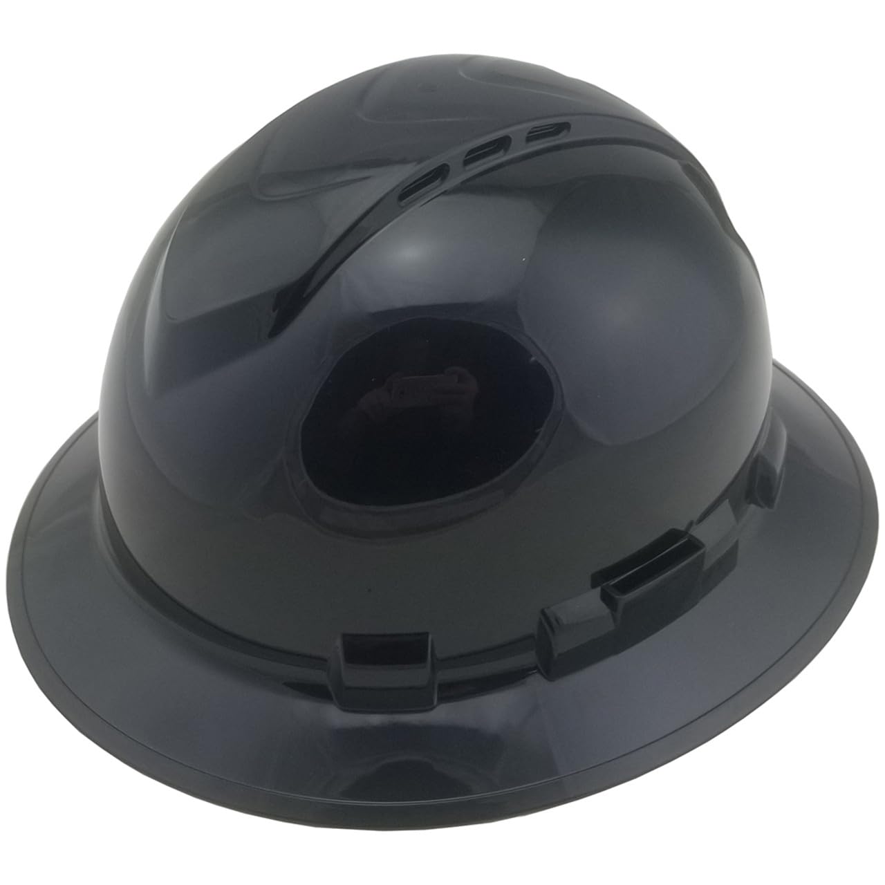 Texas America Safety Company Full Brim Ridgeline Hard Hat with 6 Point Knob Adjustment and Tote