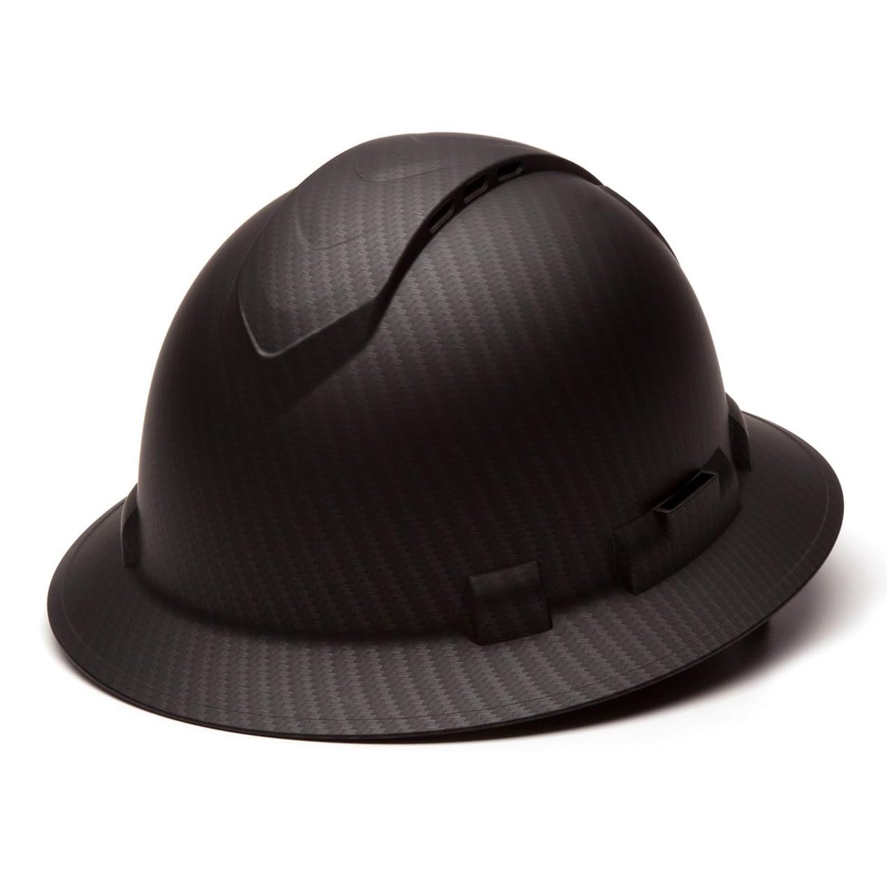 Texas America Safety Company Full Brim Ridgeline Hard Hat with 6 Point Knob Adjustment and Tote