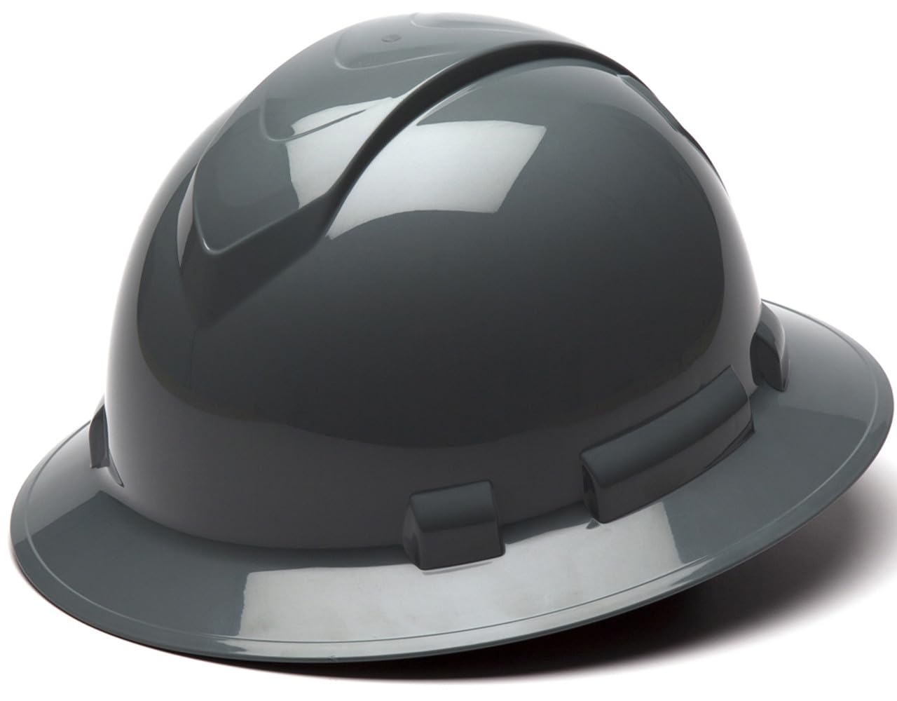 Texas America Safety Company Full Brim Ridgeline Hard Hat with 6 Point Knob Adjustment and Tote