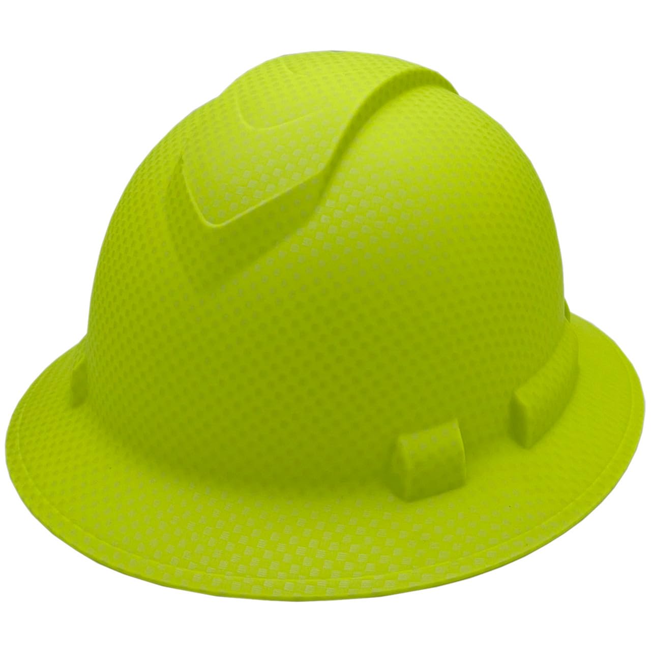 Texas America Safety Company Full Brim Ridgeline Hard Hat with 6 Point Knob Adjustment and Tote