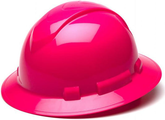 Texas America Safety Company Full Brim Ridgeline Hard Hat with 6 Point Knob Adjustment and Tote