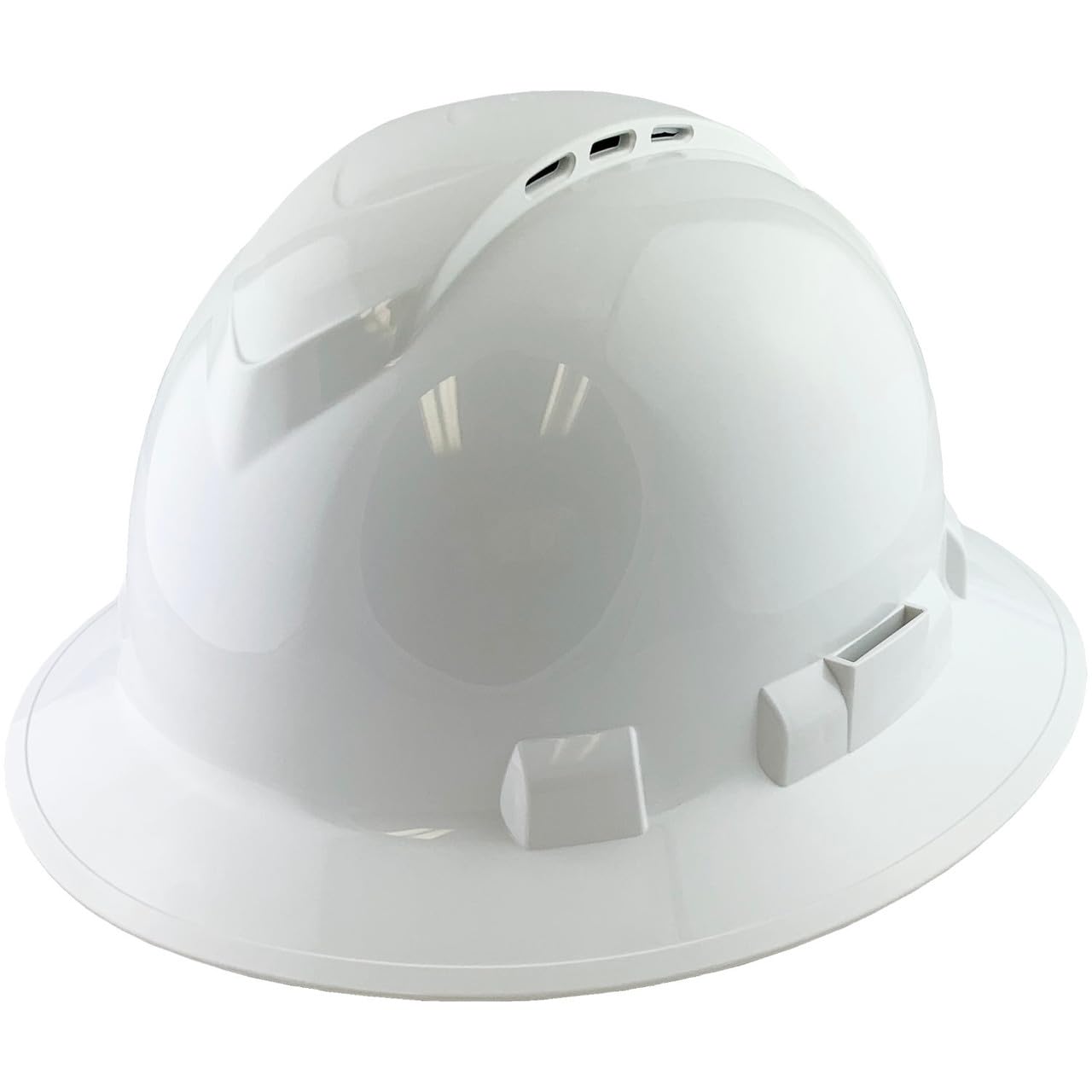 Texas America Safety Company Full Brim Ridgeline Hard Hat with 6 Point Knob Adjustment and Tote