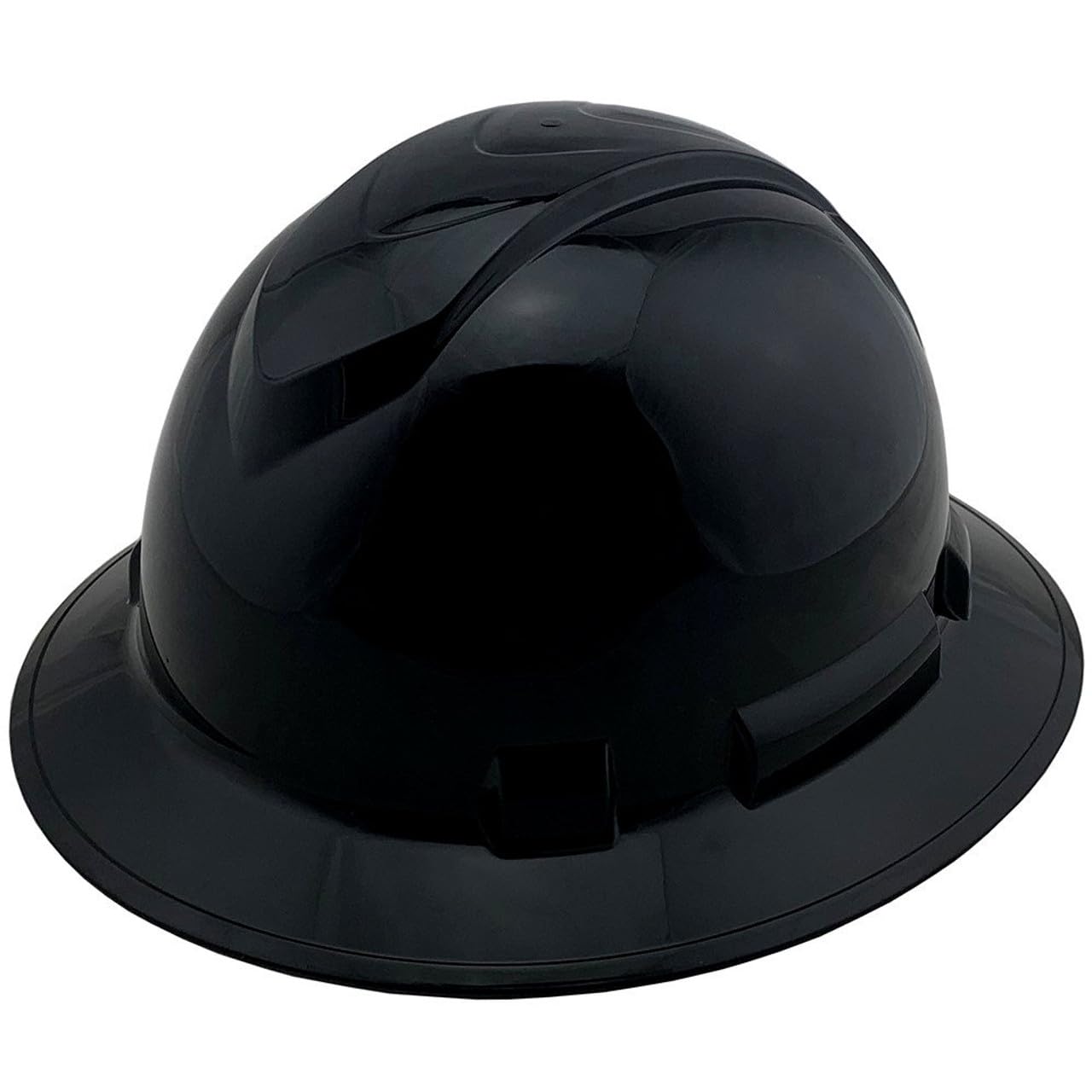 Texas America Safety Company Full Brim Ridgeline Hard Hat with 6 Point Knob Adjustment and Tote