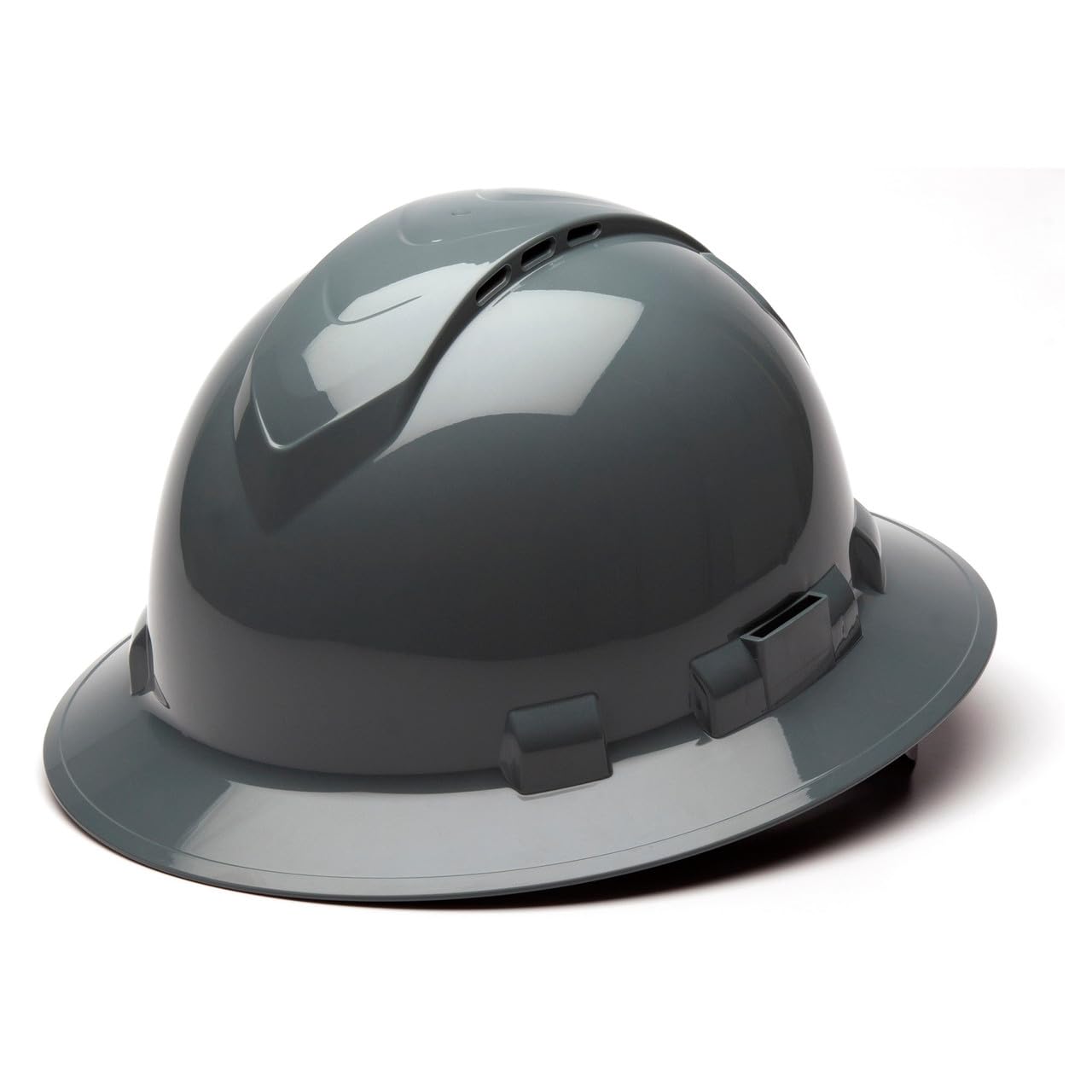 Texas America Safety Company Full Brim Ridgeline Hard Hat with 6 Point Knob Adjustment and Tote