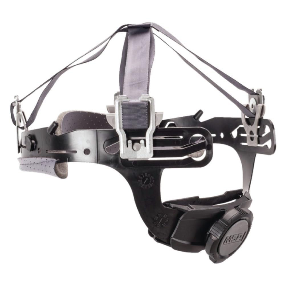 MSA 10126693 Fas-Trac III Replacement Suspension - 4-Point Attachment, Size: Large, Skullgard Helmet Accessory, Cap-Style Hard Hat Suspension, Adjustable Component, Replaceable & Durable Gear, BLACK