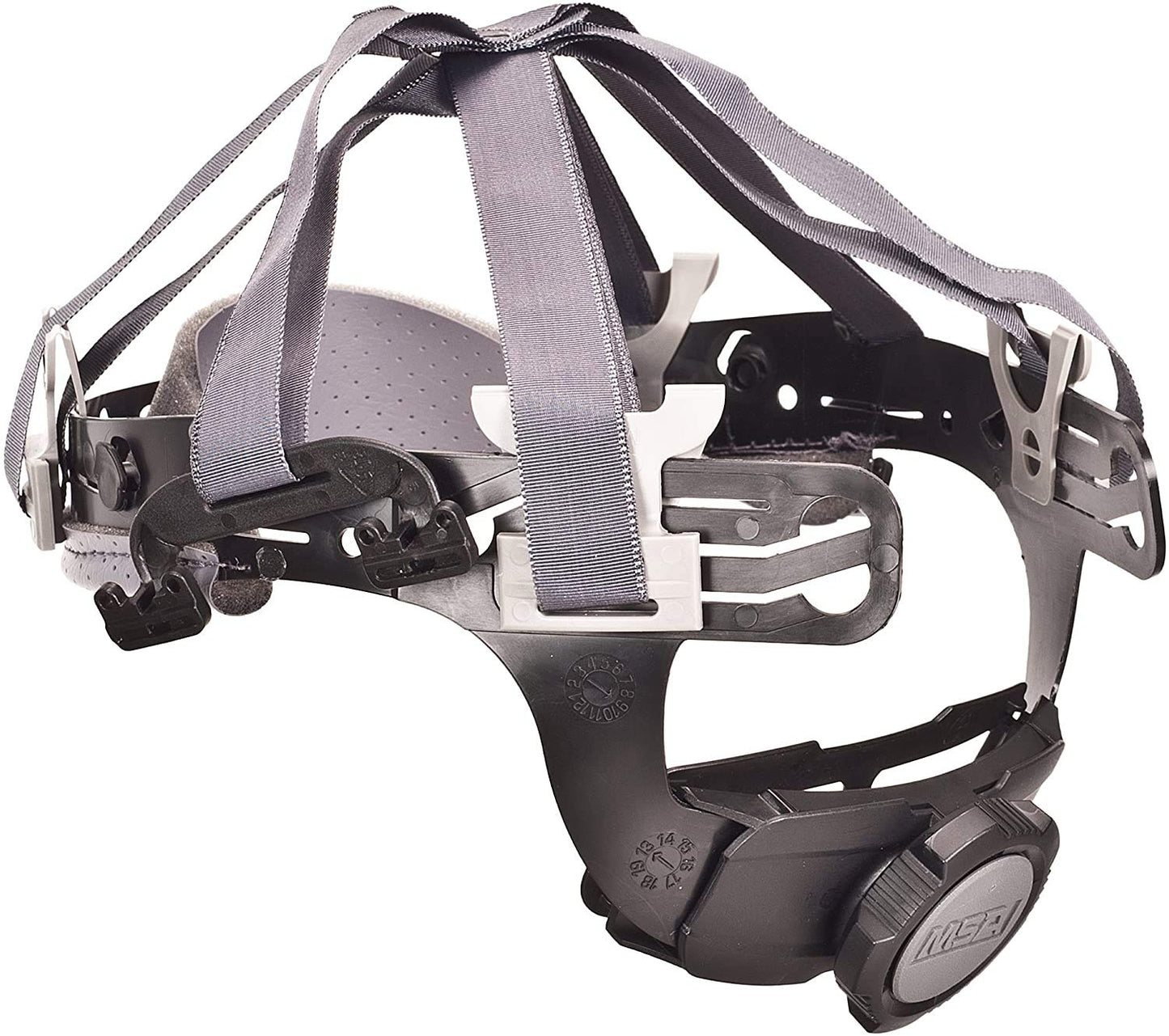 MSA 10126693 Fas-Trac III Replacement Suspension - 4-Point Attachment, Size: Large, Skullgard Helmet Accessory, Cap-Style Hard Hat Suspension, Adjustable Component, Replaceable & Durable Gear, BLACK